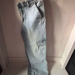 Madden Girl Light Blue Cargo Pants